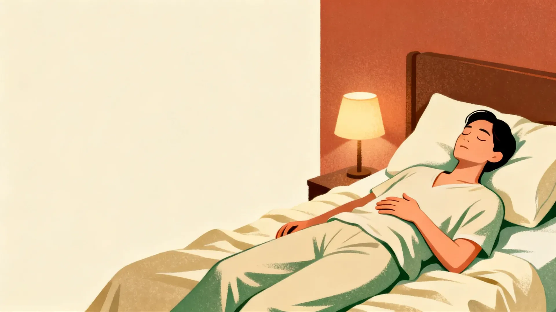 A person resting calmly in soft light after intimacy, illustrating the refractory period, the natural recovery time after orgasm.